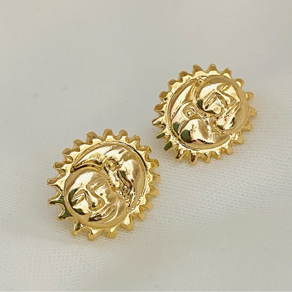 Sun Stud Earrings - Picture 8 of 13